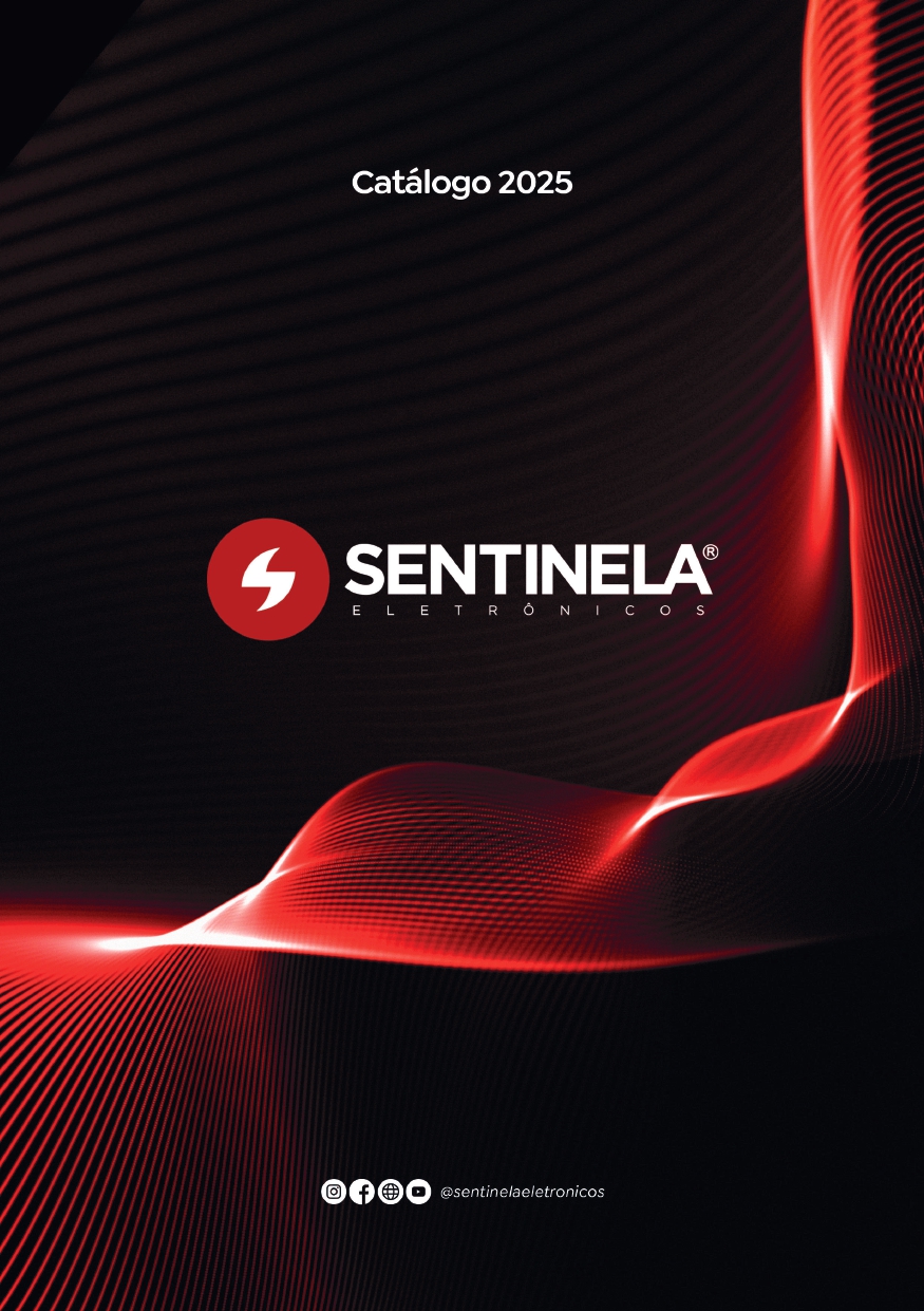 Capa do catálogo Sentinela Eletrônicos - Catálogo 2025